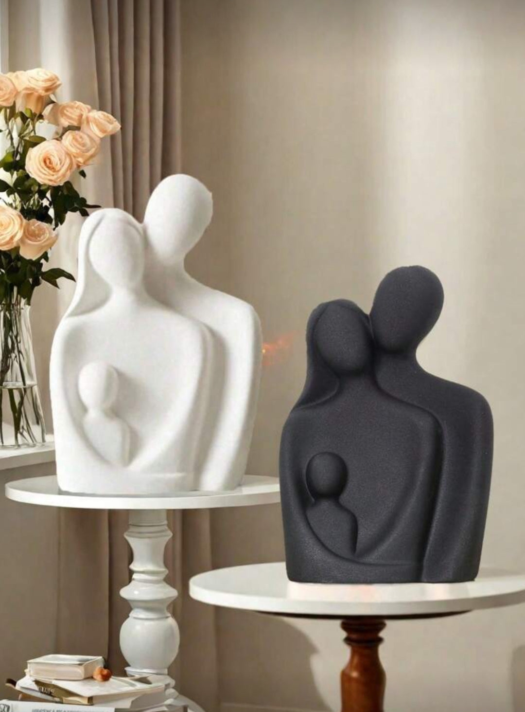 1 Piece 3 Family Overlapping Resin Ornament