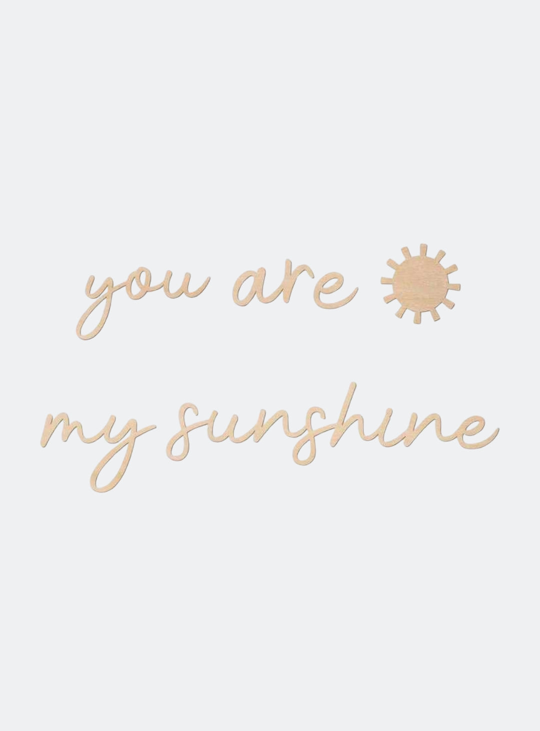 Boho Wooden Wall Art with Sun Design – “You’re My Sunshi
