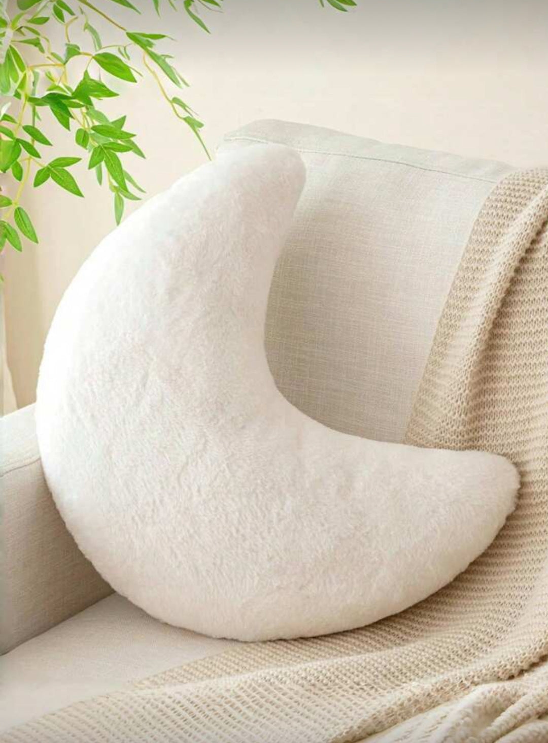 Moon Decorative Pillow – Soft Faux