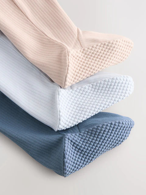 Blue Milk Club Baby Sleepsuits 3 Pack