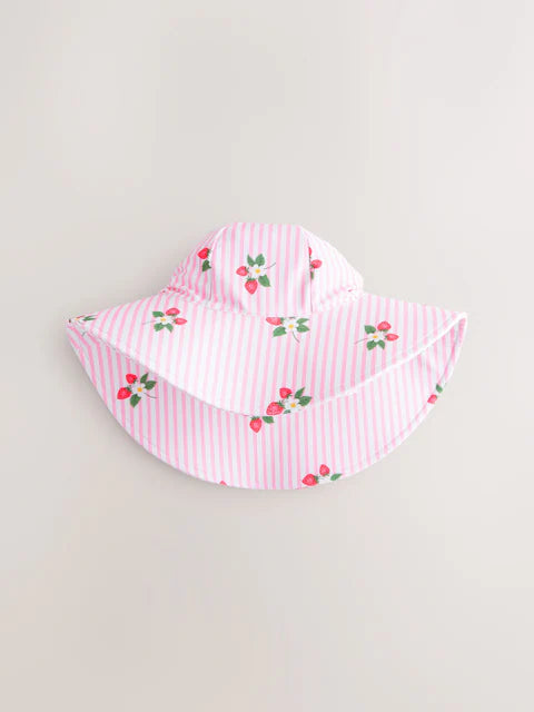 Pink Strawberry Sunsafe Swim Set