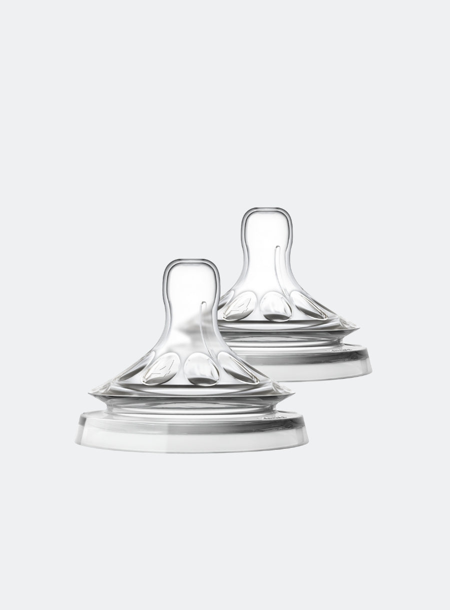 AVENT 2 NATURAL TEATS 2.0 FAST FLOW 4 HOLES-6M+