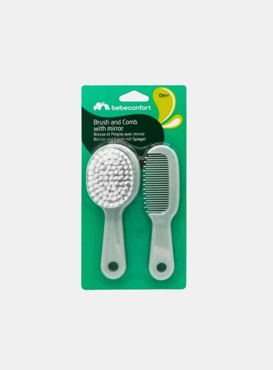 Brush Mirror & Comb - Lovely Donkey Green