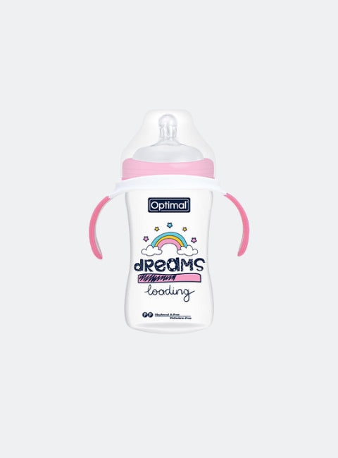 Extra Wide Neck Feeding Bottle With Handle 240ml