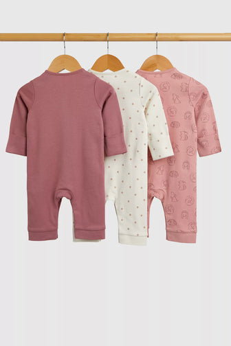 Baby Footless  100% Cotton Sleepsuits 3 Pack