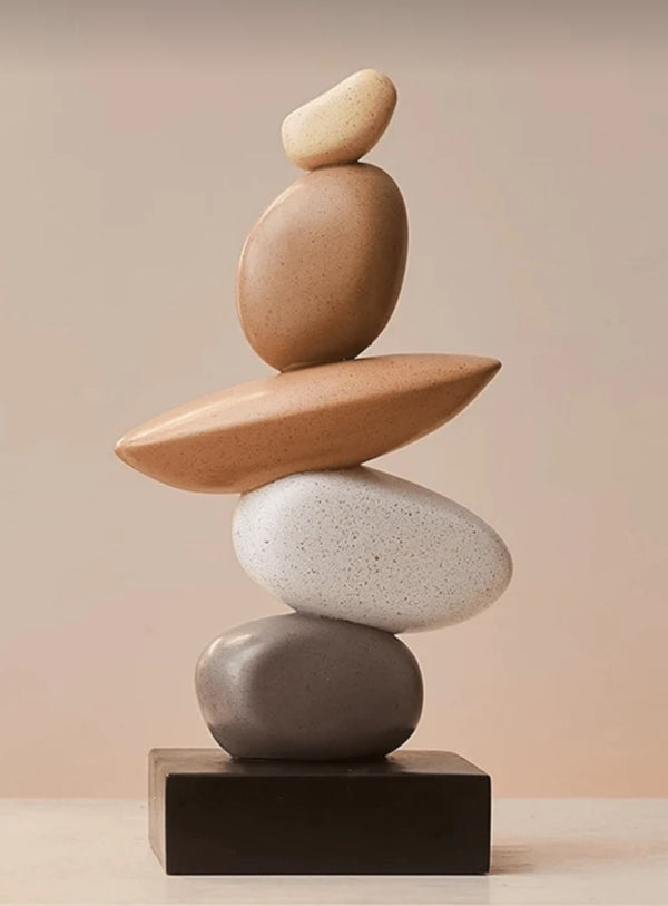 Stacked Stone Abstract Balance Sculpture