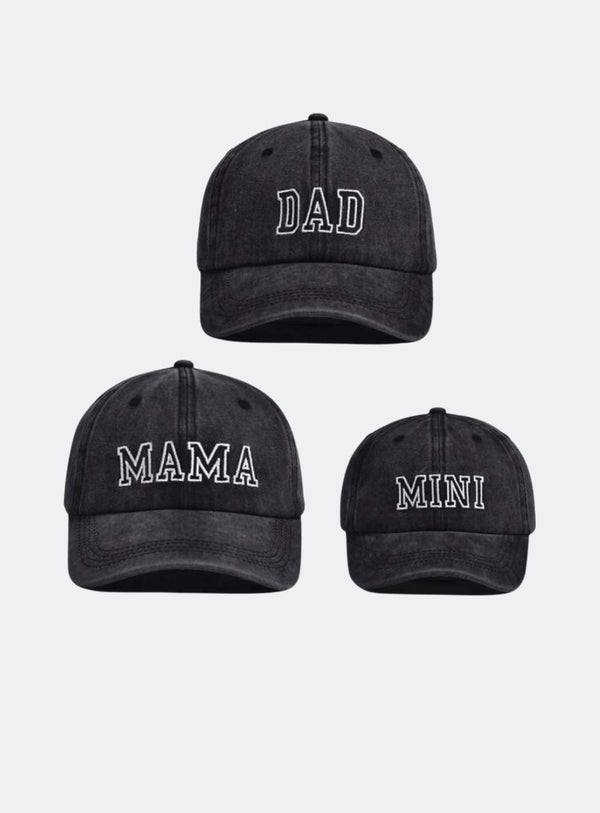 3 Pieces Parent Child Set Cap Mama Dad Mini