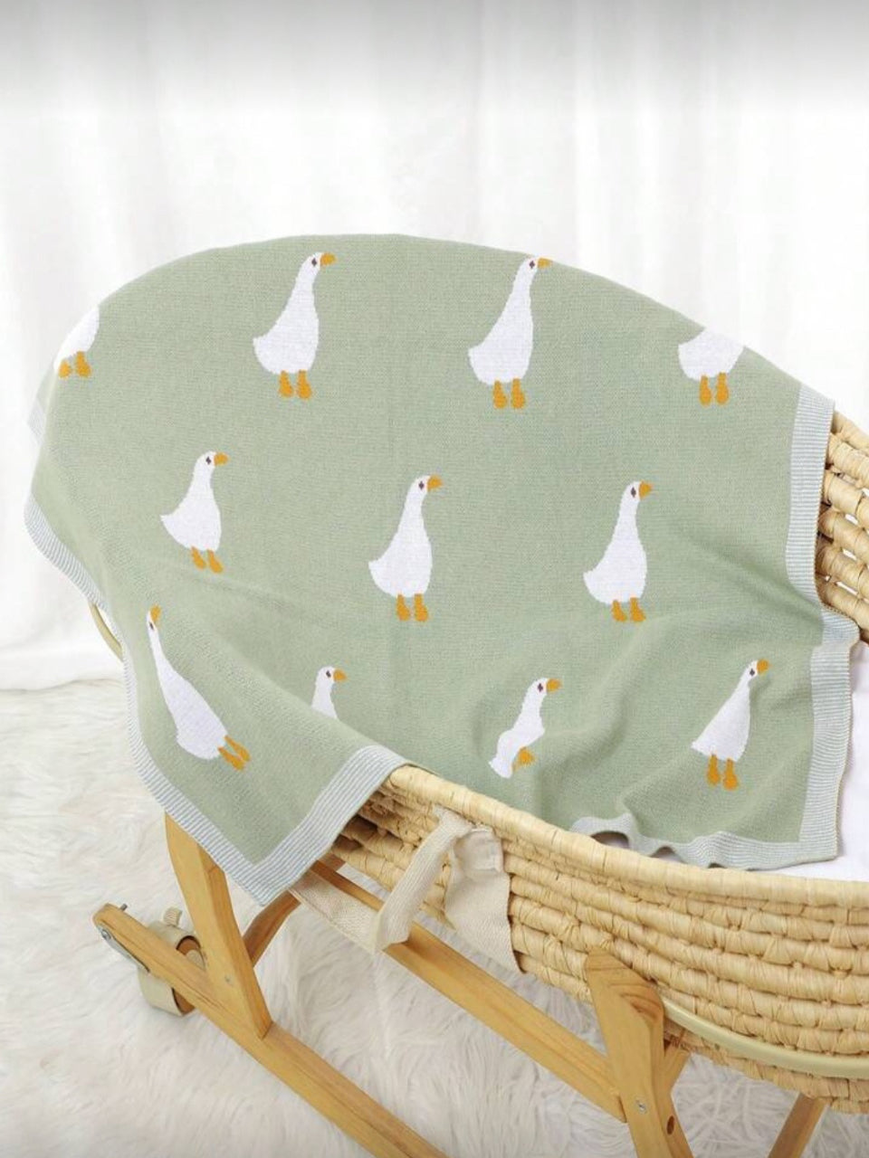 Baby Duck Print Blanket