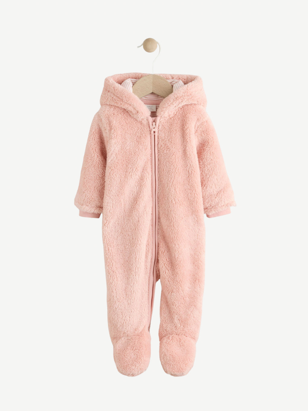 Pink Fleece Baby Pramsyit