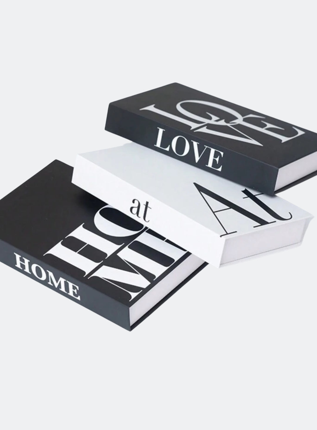 3 Pieces Love at Home Folding Fake Books