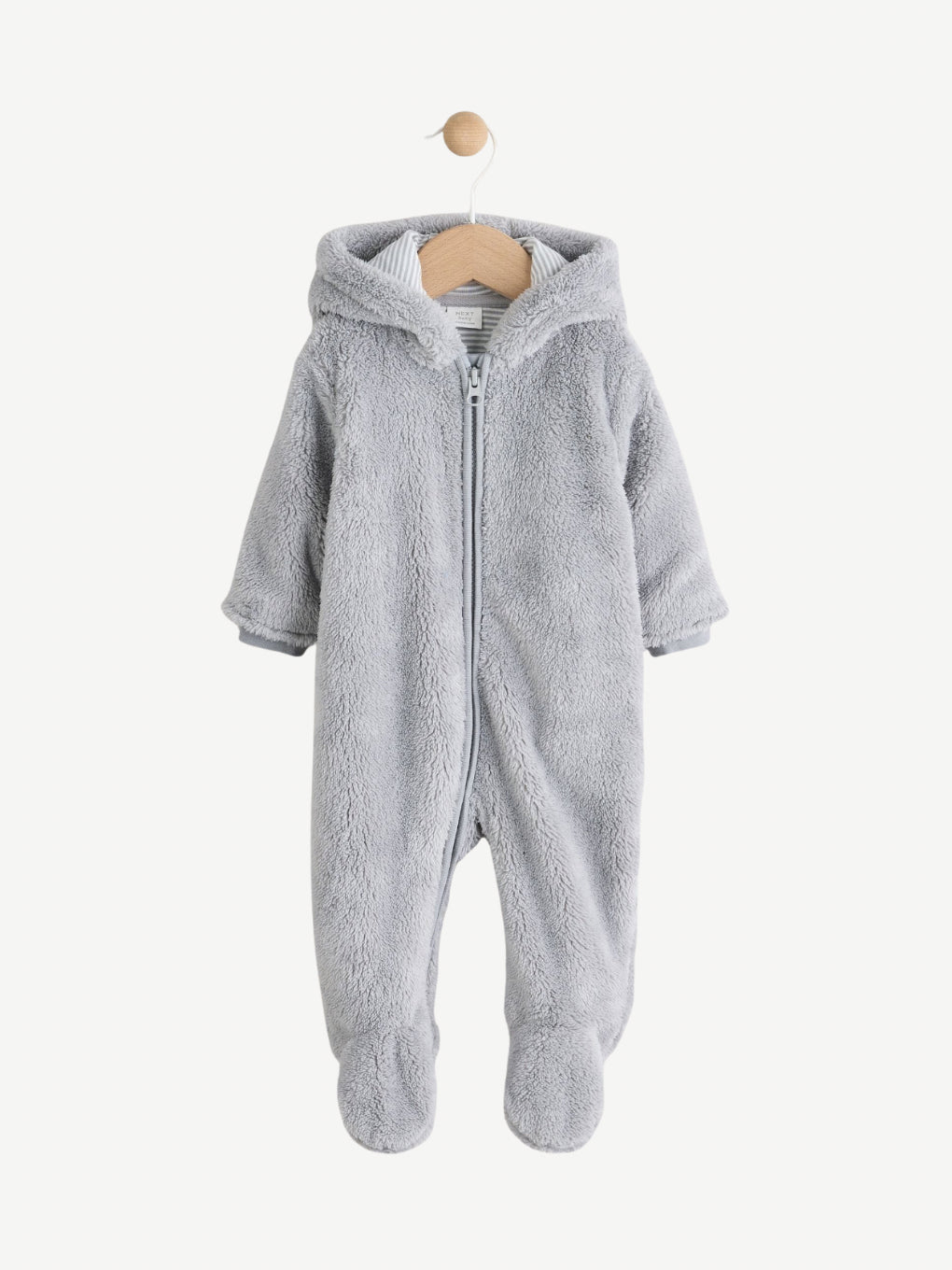 Grey Fleece Baby Pramsyit