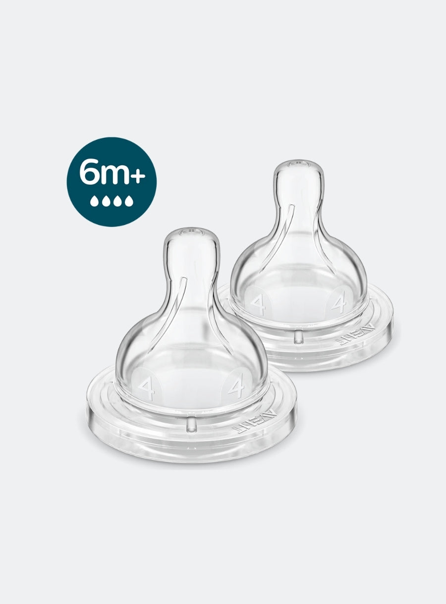 AVENT 2 CALSSIC+ TEATS NEWBORN 1 HOLE - 0M+