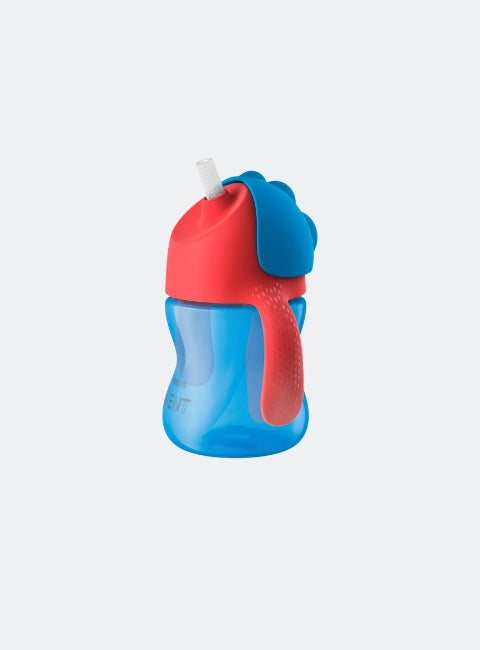 AVENT BENDY STRAW CUP 200ML 9m+ - PURPLE/BLUE