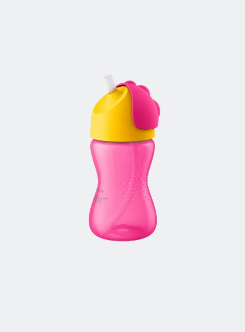 AVENT BENDY STRAW CUP 300ML 12M+ - PINK/GREEN