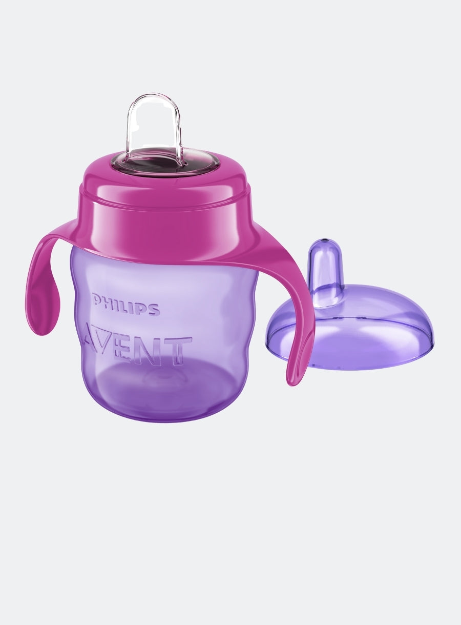 AVENT EASY SIP CUP 200ML 6M+ - RED AND PURPLE