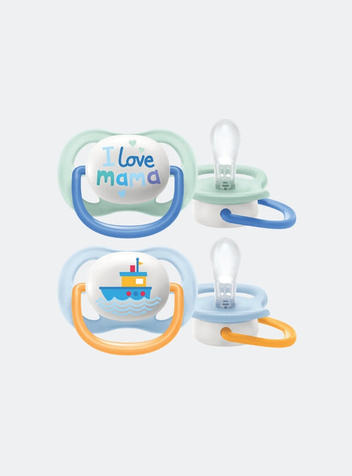 AVENT ULTRA AIR SOOTHER I LOVE MAMA-0-6M BOY