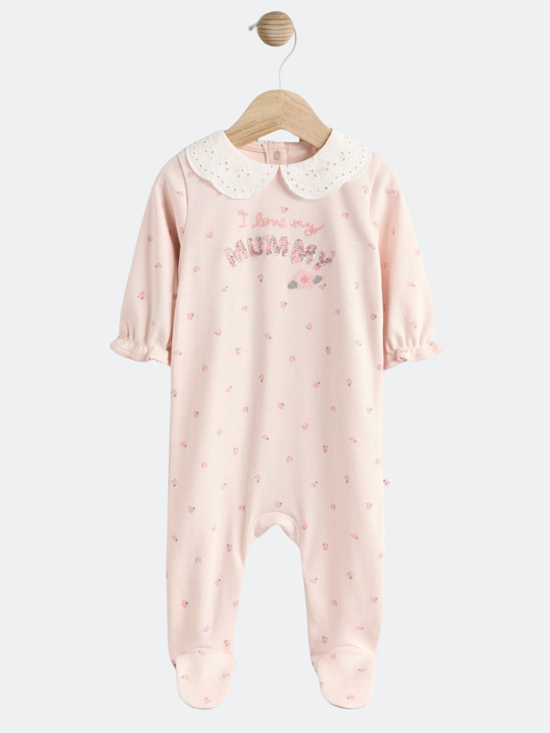 100% Cotton Sleepsuit Pink Mommy