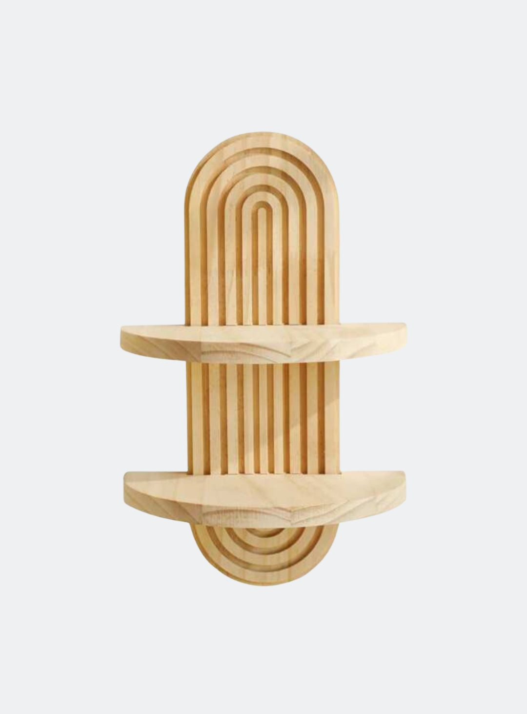 Bohemian Wooden Wall Frame – Rainbow Arched Shelf