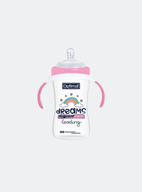 Extra Wide Neck Feeding Bottle With Handle 240ml