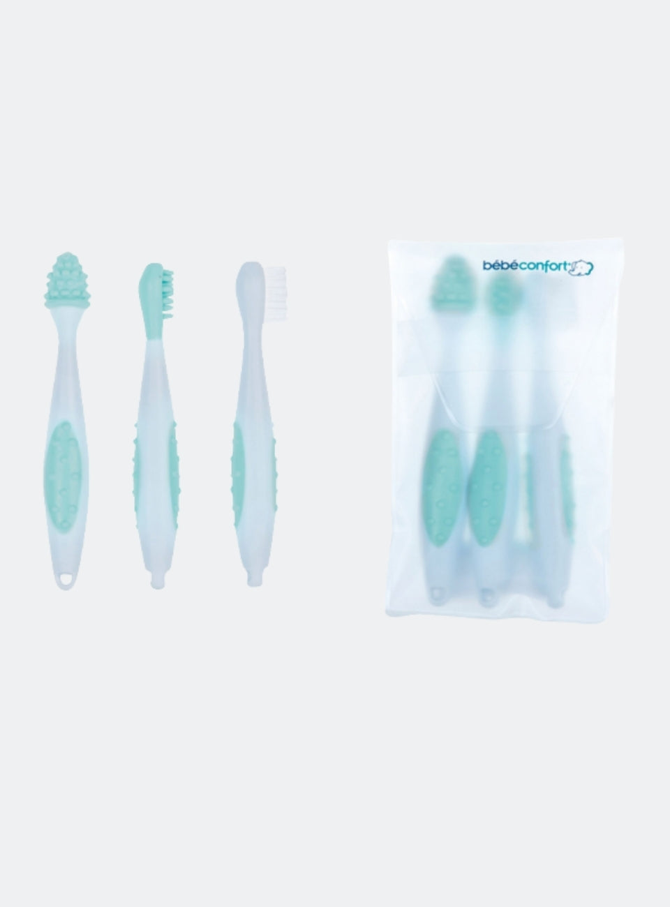 Set of 3 Toothbrushes + Bag