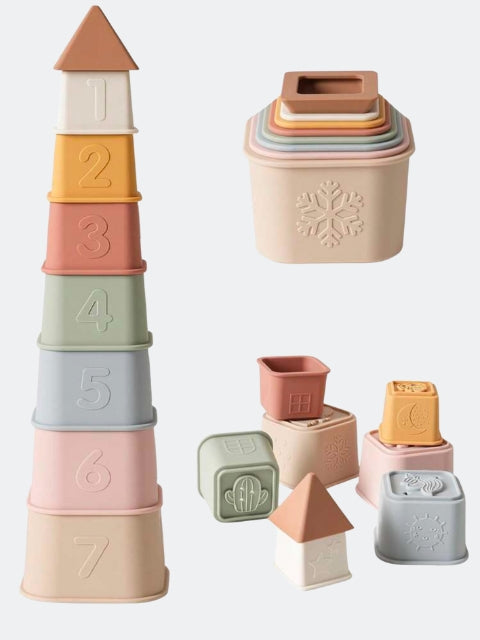 baby Silicone Stacking Cups Set Of 8