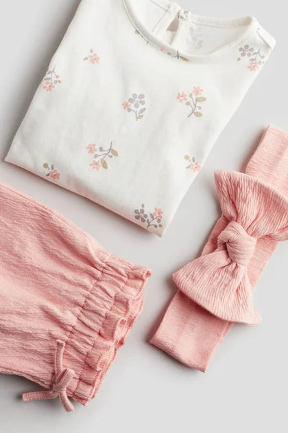Set of 3 T-Shirt, Short and Headband